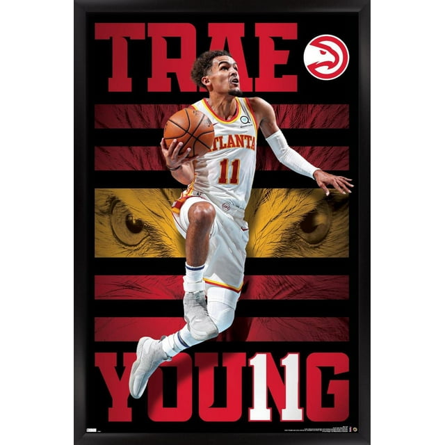 NBA Atlanta Hawks - Trae Young 20 Wall Poster, 22.375" x 34" Framed