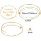 thumbnail image 2 of 10 pulseras rígidas expandibles de 2,5 pulgadas con cuentas de bola extraíbles - Pulseras rígidas de alambre de acero inoxidable dorado y plateado, 2 of 7