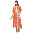 thumbnail image 2 of Bimba Women Long Designer Kimono Maxi Kaftan Caftan Beach Coverup With Belt, 2 of 8