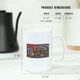 thumbnail image 5 of 15 fl oz Ceramic Mug, Greetings from El Paso, Texas (Red/Blue), Dishwasher & Microwave Safe, 5 of 5