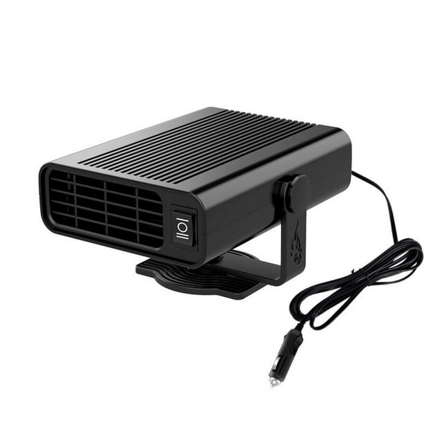 12V 120W Car Heater Portable Windshield Quick Heating & Cooling Defrost Defogger Winter Warmer 360° Rotation