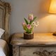thumbnail image 4 of Plantas artificiales en maceta | Decoración de escritorio con bonsái de tulipán artificial | Plantas verdes simuladas en maceta de tronco, 4 of 6