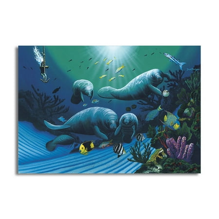 Ready2hangart 'Diving with Art Mckee' by David Dunleavy Graphic Art on Canvas