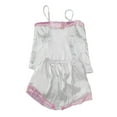 thumbnail image 3 of Mujeres Diversión Elegante Moda Sexy Imprimir Lencería Satén Ropa interior Pijama Traje Fridja nalpqowj16828, 3 of 4