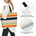 thumbnail image 3 of Easygdp Colorful Pastel Stripes Bolsas Tote para Mujer, Bolsos de Hombro para Viaje, Bolsos de Mano de Gran Capacidad para Compras y Trabajo, 3 of 8