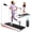 white, variant on Foldable Treadmill With Handle Bar & Incline, 2 In 1 Upgrade Portable Under Desk Walking Pad And Vibration Pad With Remote Control For Home Office Small Spaces,White