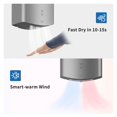 thumbnail image 2 of Compact Hand Dryer 1400W Silver Energy-Efficient ,Easy to Use, 2 of 5