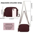 thumbnail image 5 of HAWEE Quilted Crossbody Purses for Women Trendy Small Crossbody Shoulder Handbags Clutch Purse Satchel Camera Bag, 5 of 5
