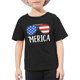 thumbnail image 1 of Toddler American Flag T-Shirt for Boys Girls Love Graphic Tee 4th of July Shirt Kids Patriotic Heart Tee Tops, 1 of 6