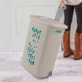 thumbnail image 5 of Sterilite 3-Pack Ultra Wheeled Hamper, Laundry Basket with Lid and Handle, Gray Pumice, 5 of 11