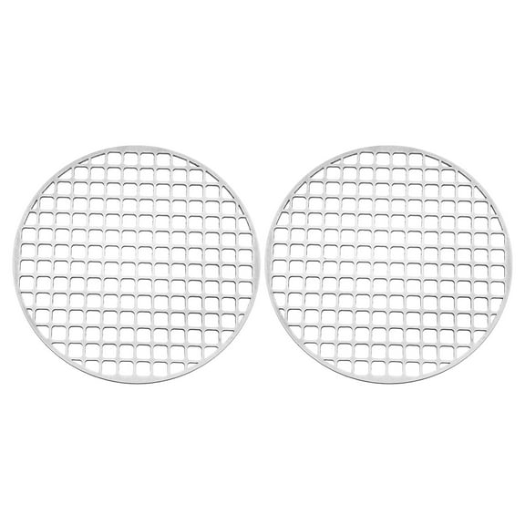 Uxcell Round Barbecue Grill Mesh Grates 2 Pcs 7" Square Stainless Steel BBQ Mesh Rack