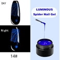 thumbnail image 1 of Esmalte de uñas, regalos para mujeres, esmalte de uñas en gel luminoso Spider, efecto fluorescente neón, 8 ml., 1 of 2