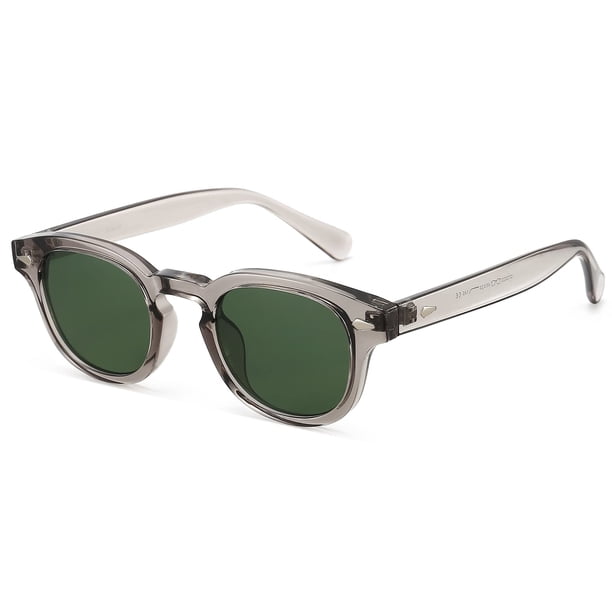 Gtand Gafas de sol retro vintage unisex de estilo redondo tono para hombre y mujer, montura de 46 mm