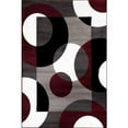 thumbnail image 1 of Rugshop Modern Circles Area Rug, 5' 3" x 7' 3", Burgundy, 1 of 5