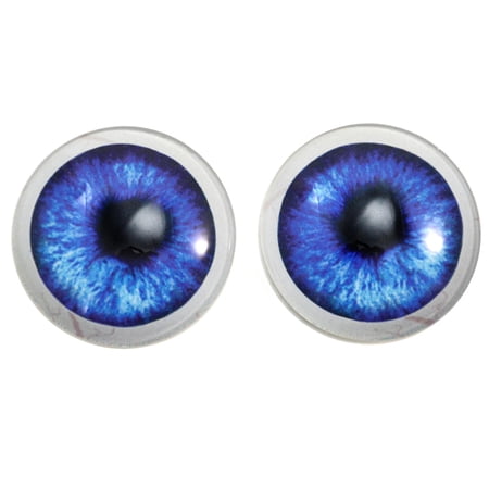 Dark Blue Anime Glass Eyes with Whites