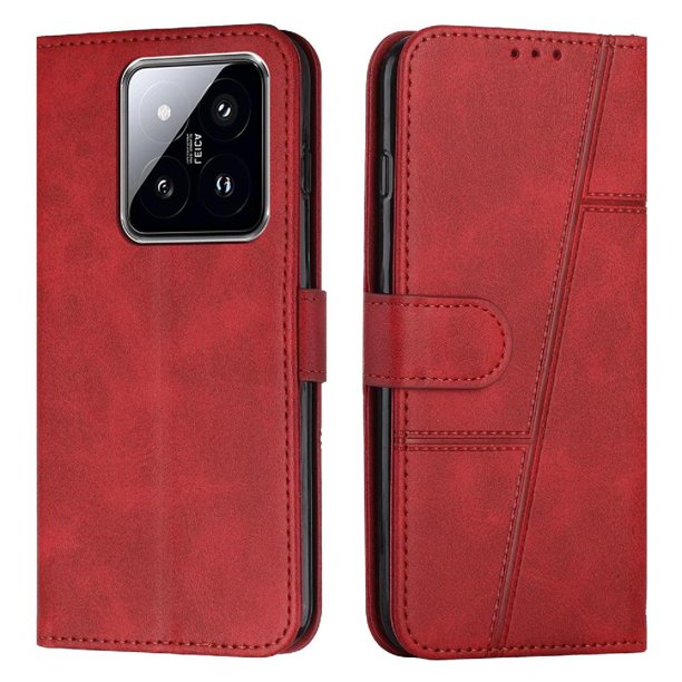 Funda Flip para FOXDOCK Xiaomi 14 Pro – Carcasa delgada y resistente a impactos con soporte para uso diario y profesional
