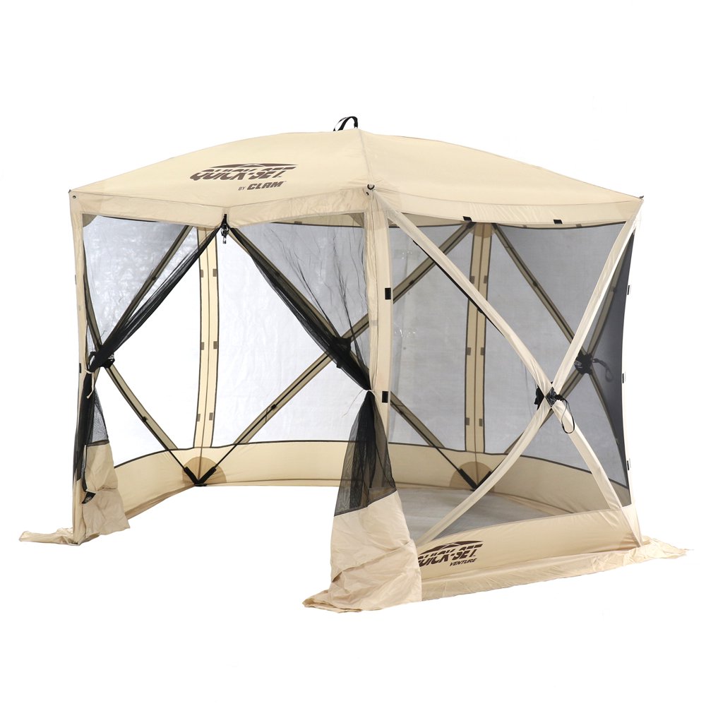 CLAM QuickSet 9 x 9 Foot Venture Portable Outdoor Gazebo Canopy Shelter