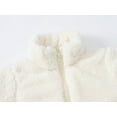 thumbnail image 6 of Otqutp Teens Girls Fleece Jacket Trendy Sherpa Furry Jackets Mock Neck Zip Up Fall Winter Cozy Warm Fuzzy Coat with Pockets, 6 of 8