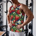 thumbnail image 5 of KLL Strawberry2 Print Men's Muscle Gym Workout Stringer Tank Tops Bodybuilding Fitness T-Shirts Tank Tops Men-3X-Large, 5 of 7