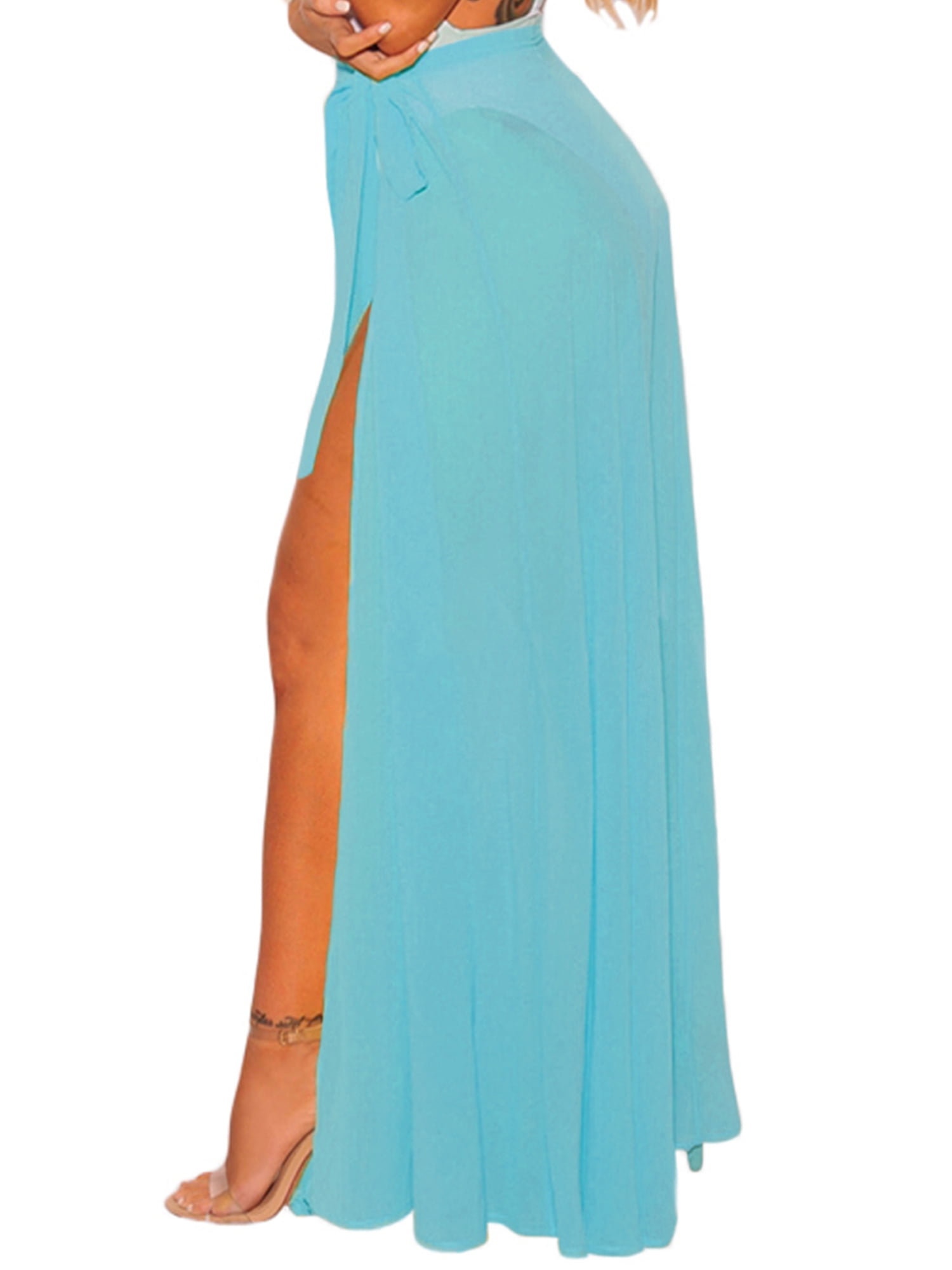 beach wrap maxi skirt