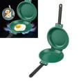 thumbnail image 1 of Sartén abatible con revestimiento de acero de titanio de Doble Cara, utensilios de cocina para hacer panqueques, fácil limpieza, adecuado para la cocina del hogar, 1 of 7