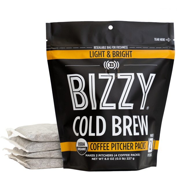 Bizzy Organic Cold Brew Coffee Light & Bright Blend Coarse Ground