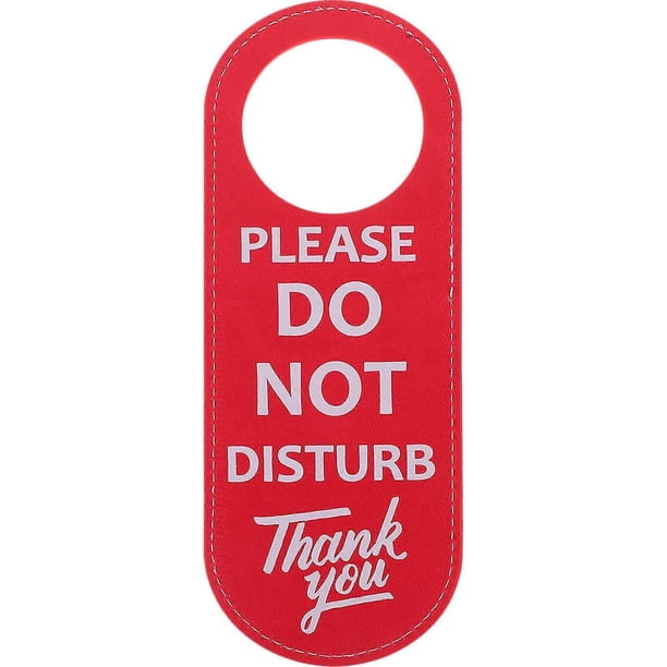 Double Sided Do Not Disturb Sign Board Hotel Doorknob Hanger Hanging Sign Double Sided Sign