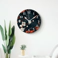 thumbnail image 4 of 14 Inch Wall Clock Battery Operated Silent Clock Decorative for Office, Kitchen, Outdoor, Living Room，Spring Beautiful Flower Tropical Gorgeous, 4 of 4