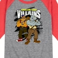thumbnail image 3 of Teenage Mutant Ninja Turtles - Chillin Like Villains - Toddler & Youth Raglan Graphic Tee, 3 of 6