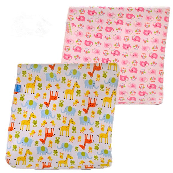 2 piezas de Cambiadores Impermeables de Algodón para Bebé Monvecle 70x50 cm