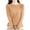 Earthy Yellow, variant on Women's Casual Round Neck Knitted Long Sleeve Undershirt, One-Shoulder Sweater Design for Unique and Fashionable Layering and Daily Wear,Dark Green L