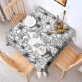 thumbnail image 2 of Pioneer Flower Floral Print Pattern Square Tablecloth,Waterproof Square Table Cover,Wipeable Spillproof Washable Table Cover for Home Kitchen Party Decor 42"X42"(107x107cm), 2 of 6
