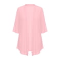 thumbnail image 6 of Jsaierl Women Elegant Short Sleeve Chiffon Kimono Cardigan, Loose Open Front Flowy Outerwear, Stylish Sheer Sunscreen Coat for Dating Shopping Summer Daily, 6 of 10