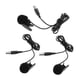 thumbnail image 1 of Paquete de 3 Micrófonos de Solapa, Compatible con Presentaciones Escénicas, Espectáculos, Canto con Baile, Enseñanza Hugo Condensador de micrófono Lavalier, 1 of 7