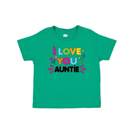 

Inktastic I Love You Auntie with Flowers Gift Baby Girl T-Shirt