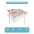 thumbnail image 4 of Twin Quilt Bedding Set, Valentine's Day Reversible Summer Quilt 3 Pieces, Pink Bows Vintage Plaid Romantic Roses Lightweight Bedspreads Coverlets with 2 Pillow Shams for All Seasons, 4 of 5