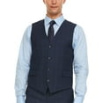 thumbnail image 4 of Adam Baker by Gianco Ferro Men's 63823 Slim Fit 3-Piece Suit - Navy - 52R, 4 of 6