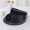 thumbnail image 5 of FEOLGEHLY Solar UPF Fan Cap, Solar Powered Sun Hats for Women Men, with Adjustable Headband and Lightweight Breathable Material, for Outdoor Activities Hiking, Camping, Navy, 5 of 6