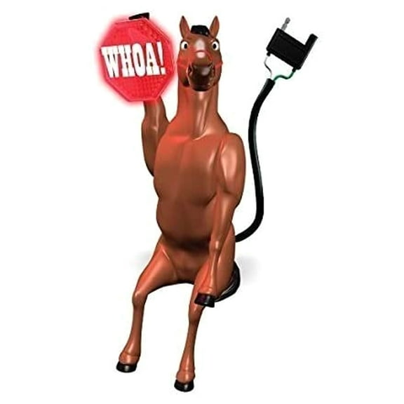 Hitch Critters -Animated Ball Hitch Cover Brake Light Extra Visibil Safety Plastic Whoa Horsey Black