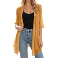 thumbnail image 4 of jiaxiM Lightweight Cardigans for Women 2026 Summer Chiffon Breathable Cardigan Half Sleeve Open Front Long Kimono Cover Ups, 4 of 6