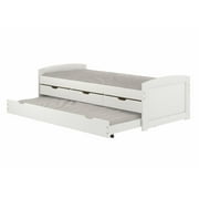 Adeptus Solid Wood Twin Day Bed with Trundle and Drawers
