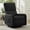 Black, variant on Korser 360 Swivel Glider Chair for Small Spaces, Sherpa with Side Pocket Rocking Chair for Living Room,Blue