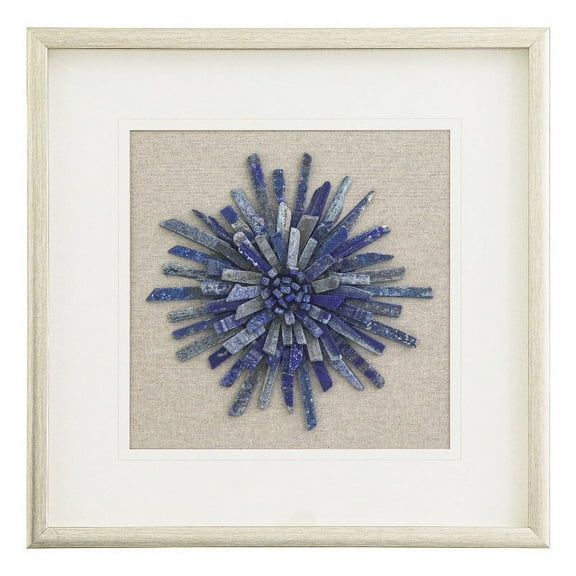 Yosemite Home Decor 'Rock of Luck & Happiness' Glass Shadowbox in Multi-Color