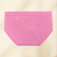 thumbnail image 4 of Sunvit-Panties Womens High-Waisted Brief Underwear, Nylon Spandex Soft Breathable with Floral Lace, No-Roll Waistband, Hot Pink, Size L - Ideal for Daily Wear, 4 of 4