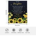 thumbnail image 2 of Daughter Gift from Mom, Daughter Blanket Gift from Mom and Dad, Birthday Gifts for Daughter, Daughter Gifts, Gifts for Daughter, Blankets for Daughter, to My Daughter Throw Blanket 50"x60", 2 of 6