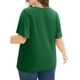 thumbnail image 4 of WellSize Women Plus Size Tops Dressy Lace V Neck Shirts Casaul Short Sleeve Tunic Blouses, 4 of 8