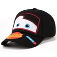 thumbnail image 3 of Disney-Gorra ajustable de dibujos animados para niño y niña, gorro con estampado de Cars, Mcqueen, Hip Hop, película, regalo de cumpleaños, 3 of 5