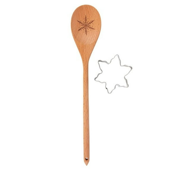 Something Different Snowflake Wooden Spoon Set