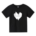 thumbnail image 3 of Ropa informal de moda coreana para niños, camiseta de algodón con estampado de letras para adolescentes, camiseta de manga corta Harajuku de verano para niño y niña, camiseta para bebé, 3 of 5