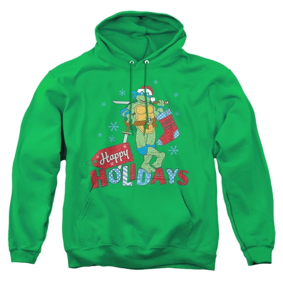 Teenage Mutant Ninja Turtles Happy Holiday Sparkly Christmas Unisex Adult Pull-Over Hoodie